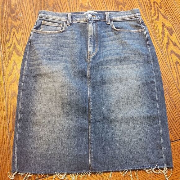 L'Agence blue denim cutoff skirt size 29 - Picture 1 of 4